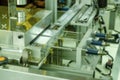 Blur background Industrial machine in the factory semiconductor industry.