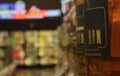 Blur Background Inside Beer, Liquor and Wine Store