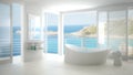 Blur background interior design, minimalist bathroom Royalty Free Stock Photo