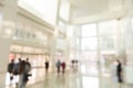 Blur background interior view looking out toward to empty office lobby and entrance doors Royalty Free Stock Photo