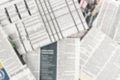 Blur background of newspaper Royalty Free Stock Photo