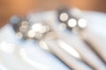 Blur background of silverware Royalty Free Stock Photo