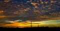 Blur beautiful sun set. Royalty Free Stock Photo
