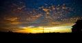 Blur beautiful sun set. Royalty Free Stock Photo