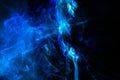 Blur blue smoke abstract texture background Royalty Free Stock Photo