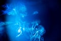 Blur blue smoke abstract texture background Royalty Free Stock Photo