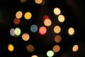 Blur blurred defocused christmas lights bokeh light dots Royalty Free Stock Photo