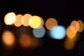 Blur bokeh. Blurry multicolor light from the lamp