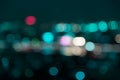 Blur bokeh City night light