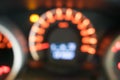 Blur closeup car dashboard Royalty Free Stock Photo