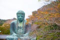 Blur Giant buddha or Kamakura Daibutsu Royalty Free Stock Photo