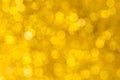 Blur gold light bokeh background. Abstract