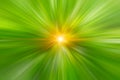Blur green color zoom fast speed abstract for background Royalty Free Stock Photo