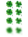 Saint Patricks day happy clover. EPS 10 vector