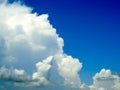 Blur heap white cloud clear blue sky in a day Royalty Free Stock Photo