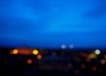 Blur image of city lights