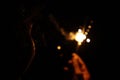 Blur Image of Firework Celebration on Diwali Festival