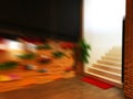 Blur the image in the living room Royalty Free Stock Photo