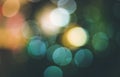 Blur light abstract bokeh with christmas tree background. Royalty Free Stock Photo