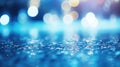 Blur light of bar or pub reflection on blue water swimming pool, summer party Royalty Free Stock Photo