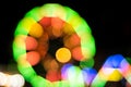 Blur light of ferris wheel background Royalty Free Stock Photo