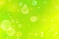 blur and lovely soft light green background with bubbles