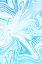 Blur marbling blue-white texture. Creative background with abstract waves, and handmade surfaces