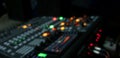 Blur.mixer console music audio  equipment technology control Royalty Free Stock Photo