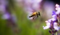 In a blur of motion, bee races along vibrant flowers, a fleeting sight. Creating using generative AI tools