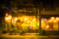 Blur night cafe warm place romantic abstract