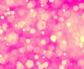 Blur pink pentagon bokehs background Royalty Free Stock Photo