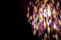 Dreamy background with bright blurred purple lights. Vintage magic background Royalty Free Stock Photo