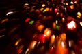 Blur red orange fairy lights multicolor spots