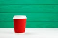Blur red paper cardboard texture coffee Cup