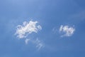 Blur sky with small whispy clouds-centered Royalty Free Stock Photo