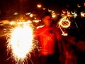 Blur Sparklers Royalty Free Stock Photo