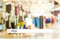 Blur store and bokeh light with address bar, online shopping bac Royalty Free Stock Photo