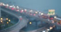 Blur view of city traffic Royalty Free Stock Photo