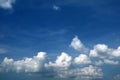 blur white heap cloud sunshine on blue sky soft cloud Royalty Free Stock Photo