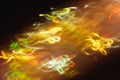 Blur yellow swirly lines colored smoke effect Royalty Free Stock Photo