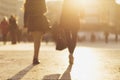 Blured image of people walking in the street Royalty Free Stock Photo