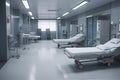 Blured motion in ER of hospital