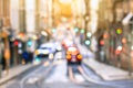 Blurre image of Street in the old district of the city, Lisbon