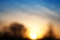 Blurred abstract colorful nature sunset background Royalty Free Stock Photo