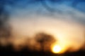 Blurred abstract colorful nature sunset background Royalty Free Stock Photo