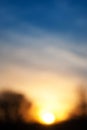 Blurred abstract colorful nature sunset background Royalty Free Stock Photo