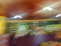 Blurred abstract image of syllable store with bokeh background Royalty Free Stock Photo