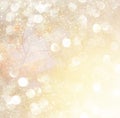 Blurred abstract photo of light burst among trees and glitter bokeh lights. filtered image and textured. Royalty Free Stock Photo