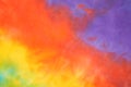 Blurred abstract tie dye multicolor fabric cloth pattern texture