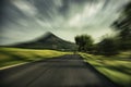 Blurred asphalt road Royalty Free Stock Photo